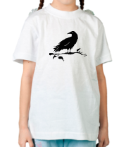 Детская футболка Черный ворон фото