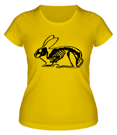 Женская футболка Рентген зайца