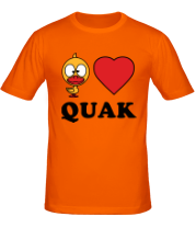 Мужская футболка Duck love quack фото