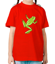 Детская футболка Зеленая лягушка фото