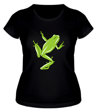 Женская футболка Зеленая лягушка