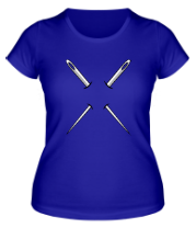 Женская футболка Две иглы фото