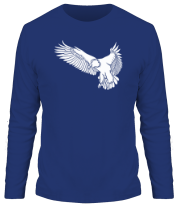 Мужская футболка длинный рукав Летящий орел фото