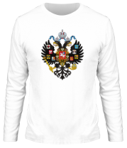 Мужская футболка длинный рукав Герб Российской империи фото