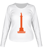 Женская футболка длинный рукав Санкт-Петербург фото