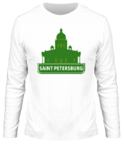 Мужская футболка длинный рукав Санкт-Петербург фото