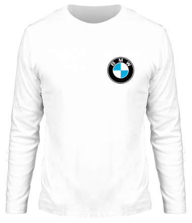 Мужская футболка длинный рукав Logo BMW