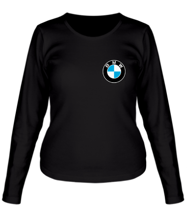 Женская футболка длинный рукав Logo BMW