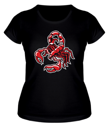 Женская футболка Силуэт скорпиона