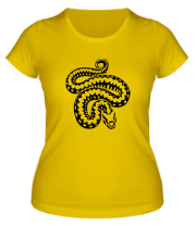 Женская футболка Силуэт змеи фото