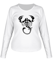 Женская футболка длинный рукав Скорпион фото