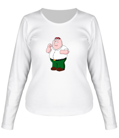 Женская футболка длинный рукав Питер Гриффин