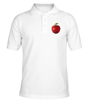 Мужская футболка поло Абстрактное яблоко фото