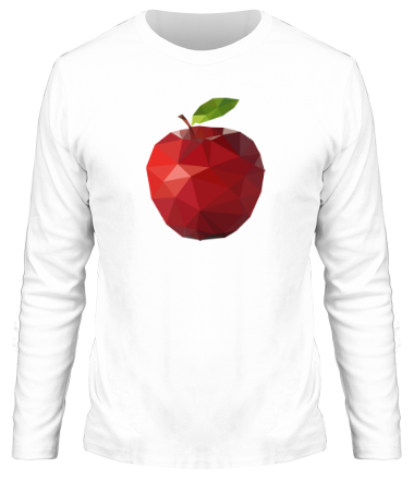 Мужская футболка длинный рукав Абстрактное яблоко