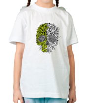 Детская футболка Абстрактный череп фото