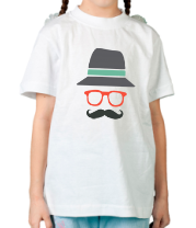 Детская футболка Хипстер в шляпе фото