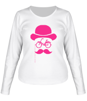 Женская футболка длинный рукав Велосипедный хипстер фото