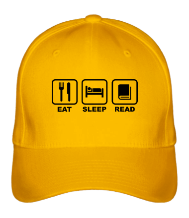 Бейсболка Eat Sleep Read - Еда Сон Чтение