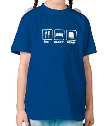 Детская футболка Eat Sleep Read - Еда Сон Чтение