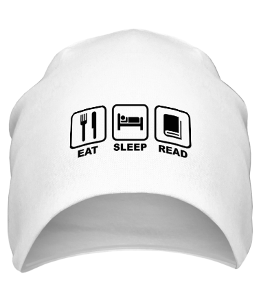 Шапка Eat Sleep Read - Еда Сон Чтение