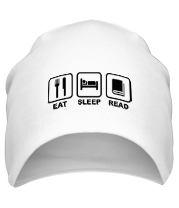 Шапка Eat Sleep Read - Еда Сон Чтение фото