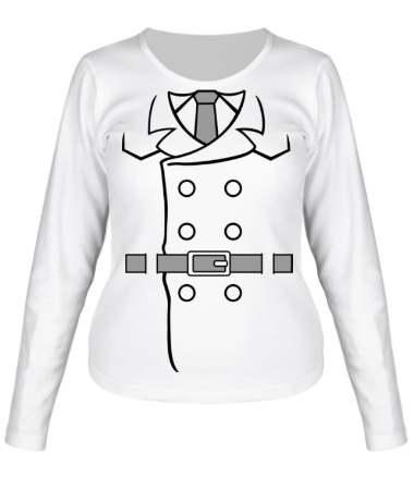Женская футболка длинный рукав Костюм инспектора
