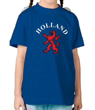 Детская футболка Голландия лев