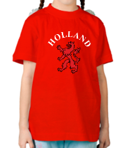 Детская футболка Голландия лев фото