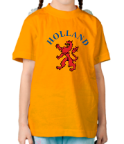 Детская футболка Голландия лев фото