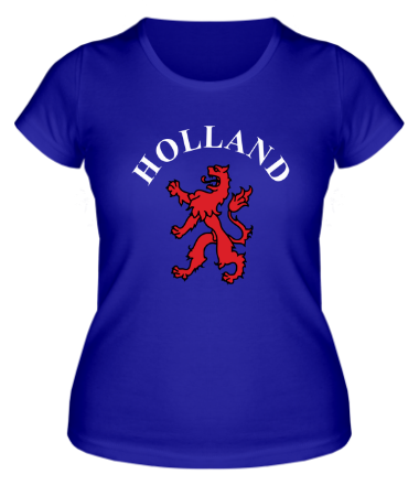 Женская футболка Голландия лев