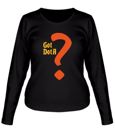 Женская футболка длинный рукав Got dota