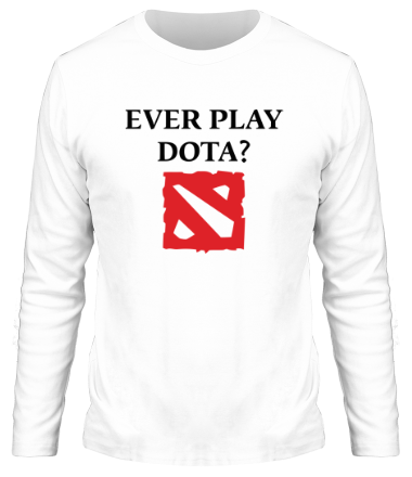 Мужская футболка длинный рукав Ever play dota