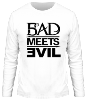 Мужская футболка длинный рукав Bad Meets Evil фото
