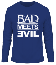Мужская футболка длинный рукав Bad Meets Evil фото