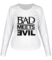 Женская футболка длинный рукав Bad Meets Evil фото