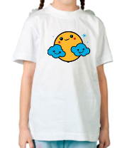 Детская футболка Солнышко с облаками фото