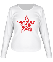 Женская футболка длинный рукав Звезда фото