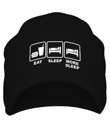 Шапка Eat Sleep More sleep