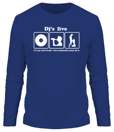 Мужская футболка длинный рукав Dj's live 