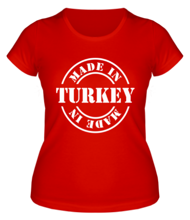 Женская футболка Made in Turkey
