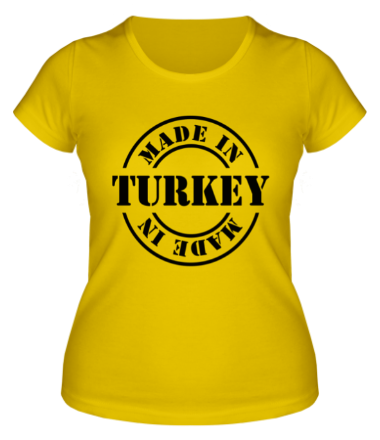 Женская футболка Made in Turkey