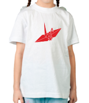 Детская футболка Бумажный журавлик фото