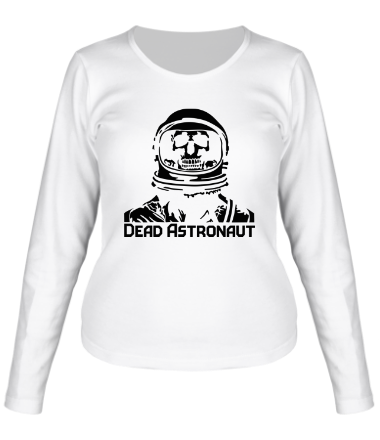 Женская футболка длинный рукав Мертвый космонавт
