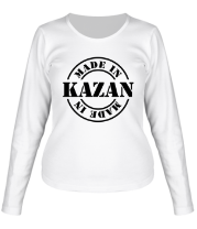 Женская футболка длинный рукав Made in Kazan фото