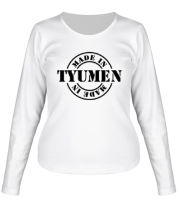 Женская футболка длинный рукав Made in Tyumen фото
