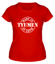 Женская футболка Made in Tyumen фото