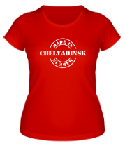 Женская футболка Made in chelyabinsk фото