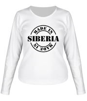 Женская футболка длинный рукав Made in Siberia фото