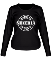 Женская футболка длинный рукав Made in Siberia фото