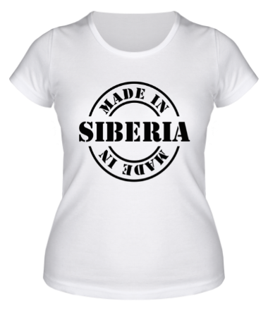 Женская футболка Made in Siberia